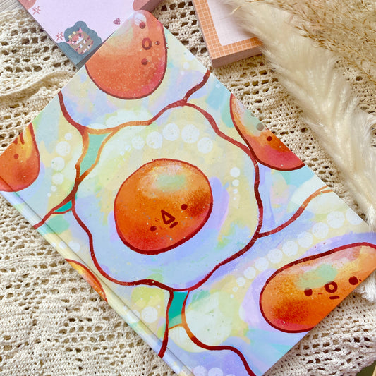 Fried Eggs A5 hardcover notebook