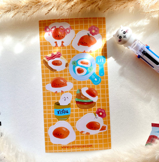 egg babies sticker sheet